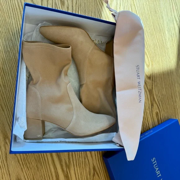 Stuart Weitzman Ariana 60 Sock Bootie - Picture 3 of 13